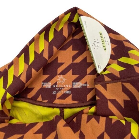 Aerie Offline Real Me Houndstooth High Rise 7/8 Legging Womens XS - Picture 7 of 10